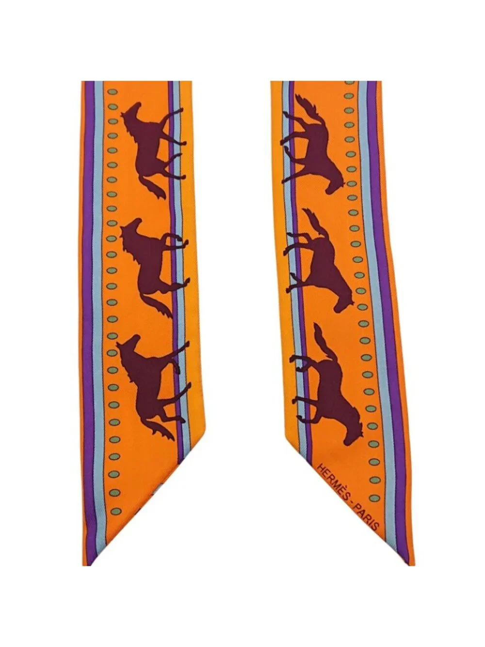 ★SOLD★ Hermes Sequences Horse Print Silk Scarf - Picture 9 of 13